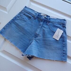 Universal Thread High-Rise 90s Jean Cutoff Shorts size 8 /R med wash denim